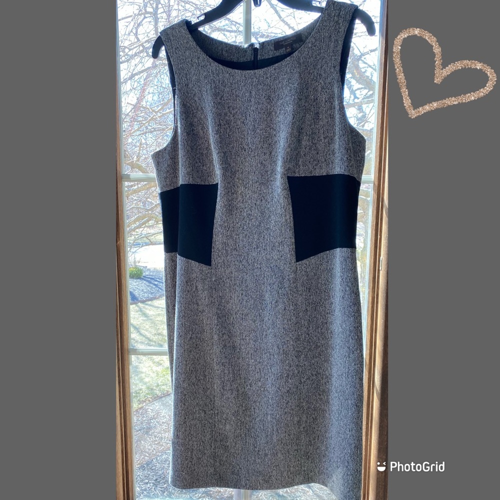 🤍 Gray & Black Midi Dress 🤍